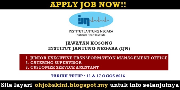 Jawatan Kosong Institut Jantung Negara (IJN)