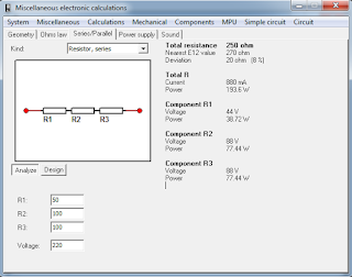 Screenshot 4 : MiscElectronic Calculations