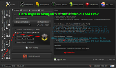 Cara Bypass akun Mi Via Uni Android Tool Crak