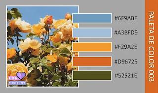 5 paletas de Colores Florales para Dibujar #1 Paleta Floral 003