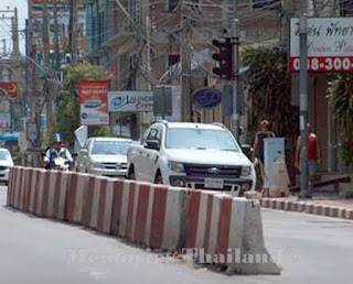 South Pattaya Rd near the old Tuk com