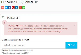 Melacak Lokasi Nomer Hp pada Awal Registrasi 