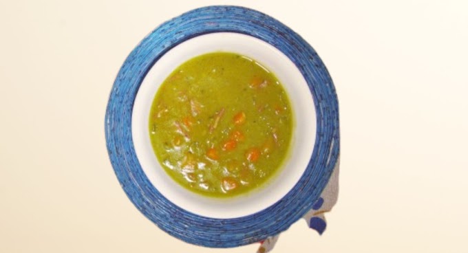 Split pea soup in crock pot- Food Recipe