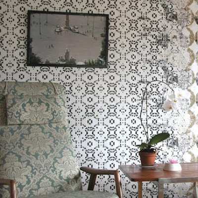 lace wallpaper. Security meets lace in the