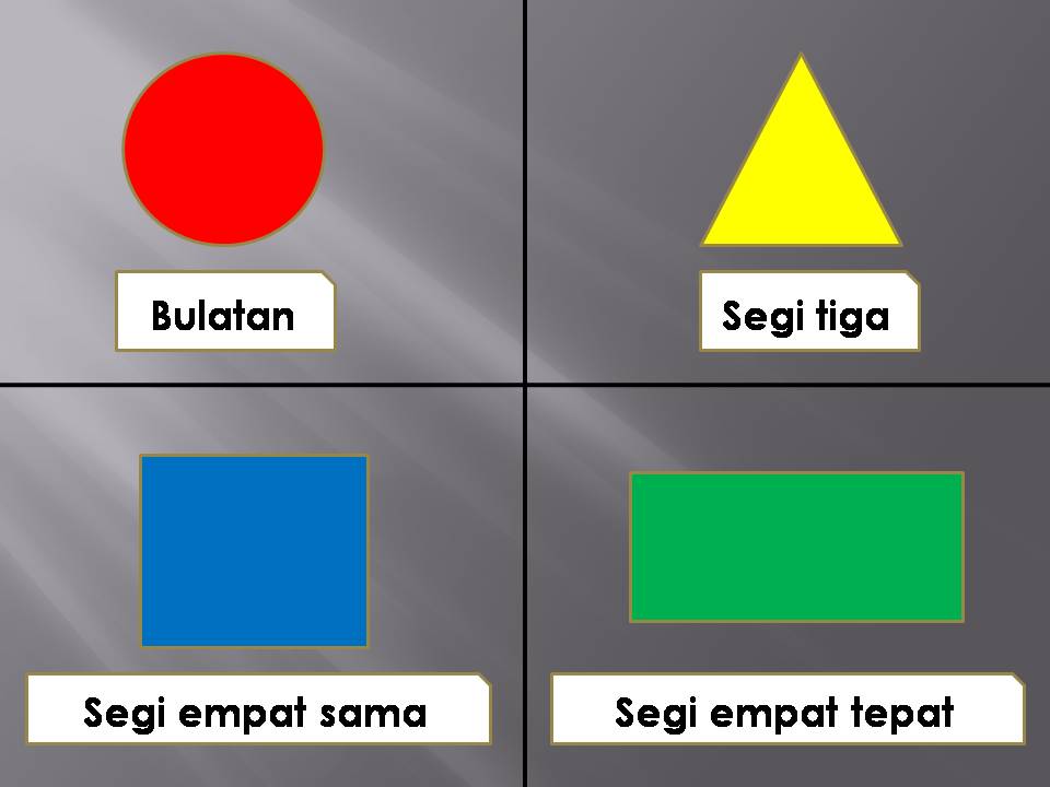  Mengenal bentuk  2 Dimensi 2D Matematik Tahun 1 KSSR