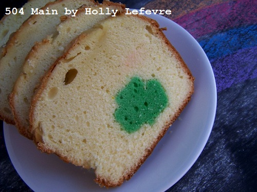 Shamrock Surprise Pound Cake