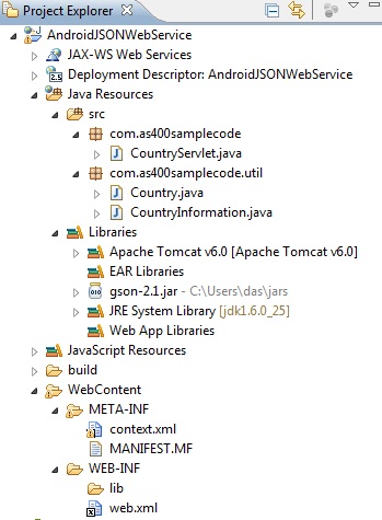 Android JSON Web Service Tutorial using Java Servlet and MySQL database