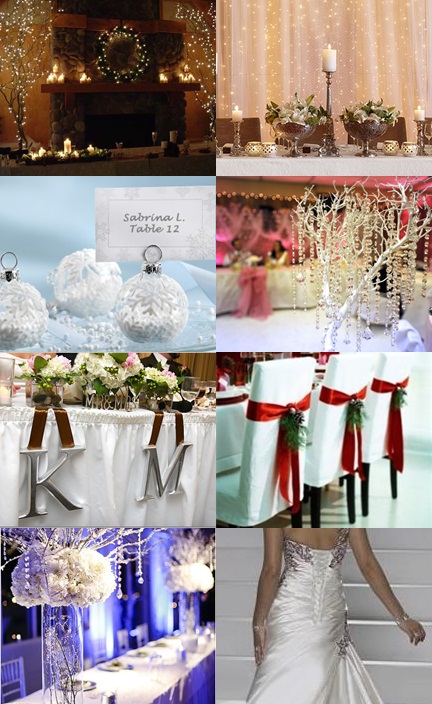 Wedding decorations Classy Christmas Winter Wonderland theme