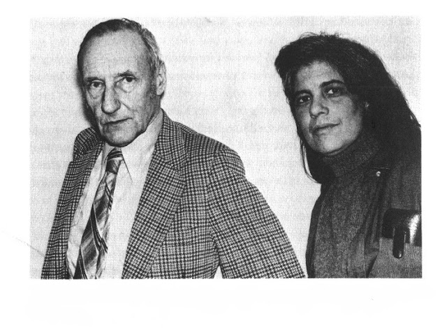 William Burroughs and Susan Sontag after dinner at Victor BOCKRIS' apartment. Photo Gerard Malanga