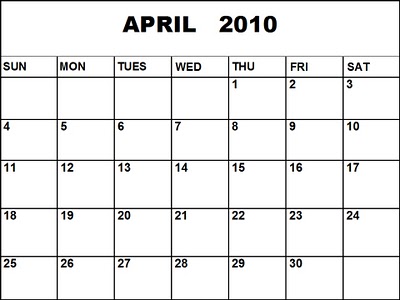 monthly calendar template 2010. Weekly Calendar Template