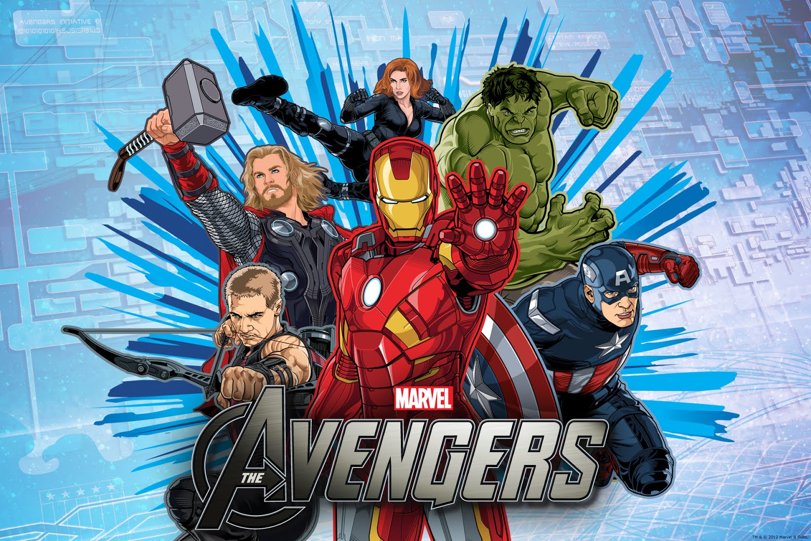 Avengers Cartoon Wallpaper