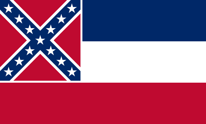 State Of Mississippi Flag. State Flag of Mississippi