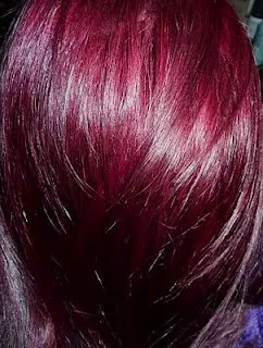 red purple hair