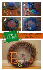 spooky spider wreath