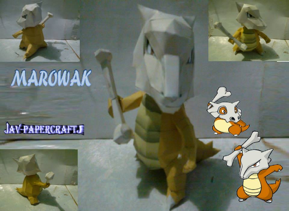 Pokemon Marowak Papercraft