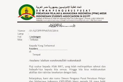 Contoh Surat Undangan Gubernur