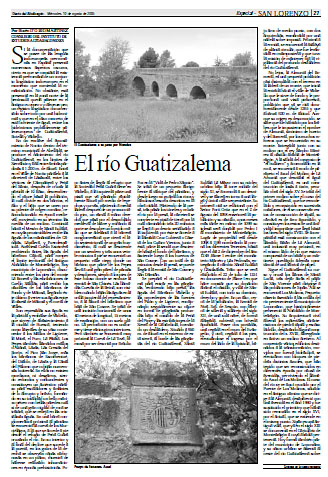 Fañanás: El río Guatizalema