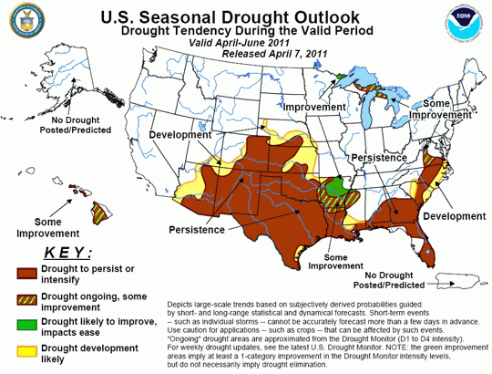 texas wildfires map 2011. This map is the drought