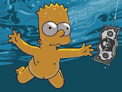 bart simpson wallpaper. Bart swimming pool