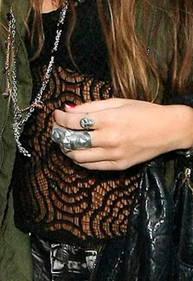 Vanessa Hudgens in Silver Plated Armor Knuckle Ring2