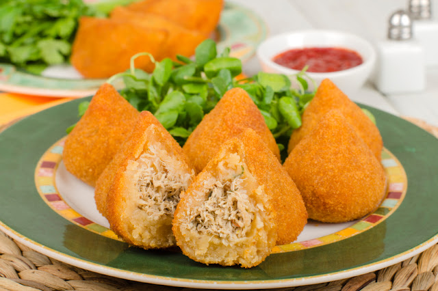 coxinha com massa de batata