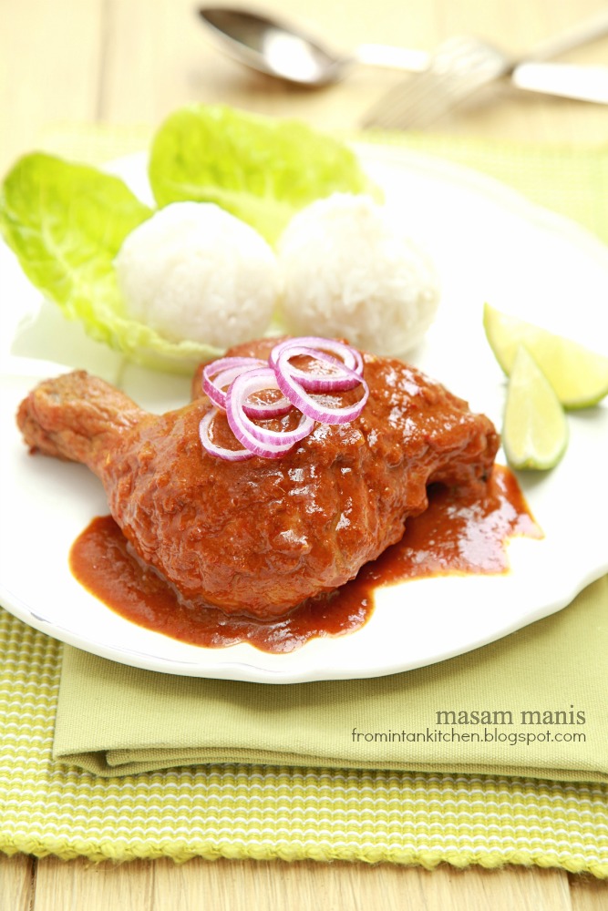 AYAM MASAK GULAI KAWAH - masam manis