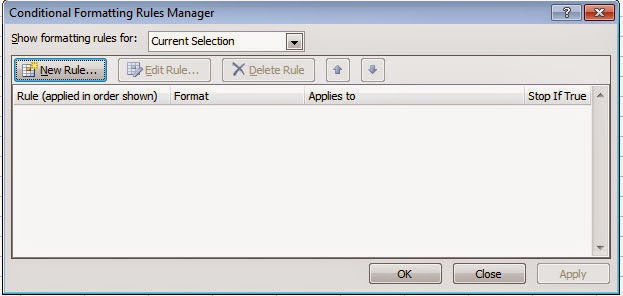 Penggunaan Conditional Formatting di Excel 2007