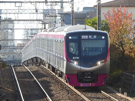 レール7 切符補充券珍行先 京王電鉄 準特急 新宿行き10 5000系