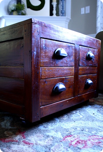 coffee table on casters