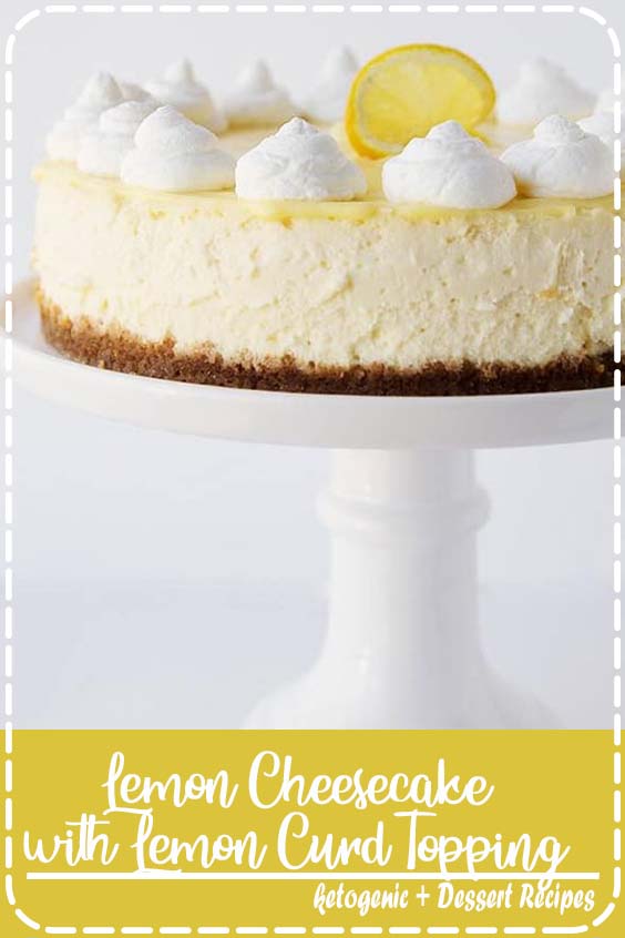 Crisp, refreshing Lemon Cheesecake...It's absolutely delicious with it's perfectly sweetened graham cracker crust and homemade lemon curd topping!