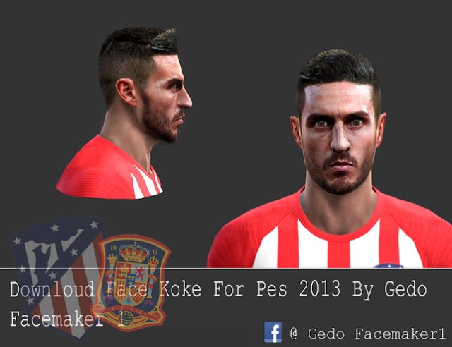 PES 2013 Koke Face by Gedo 22 Facemaker