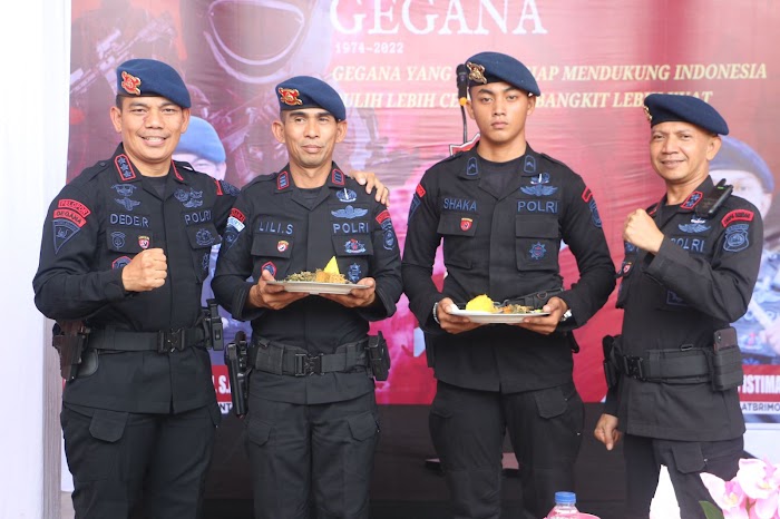 Detasemen Gegana Satbrimob Polda Banten Gelar Syukuran HUT Gegana ke-48