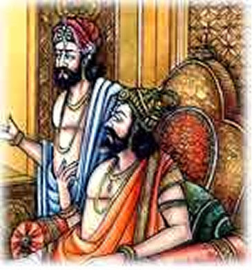 Vidura and Dhritarashtra