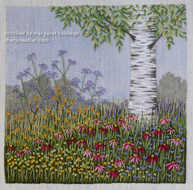 Under the Silver Birch (designed by Jo Butcher): Lots of flowers under the tree