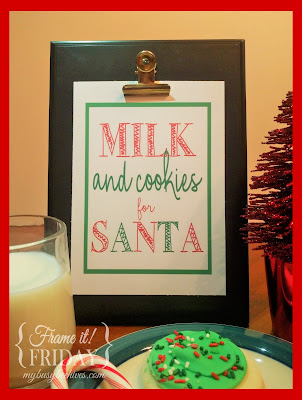 Milk and Cookies for Santa printable