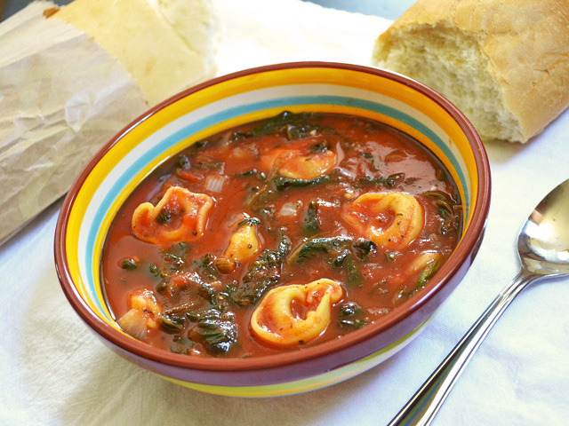 Spinach Tortellini Soup