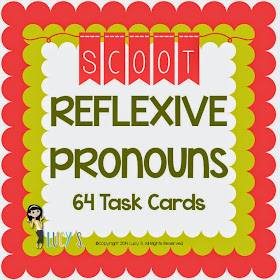  Reflexive Pronouns Scoot - 2 sets of 32 task cards