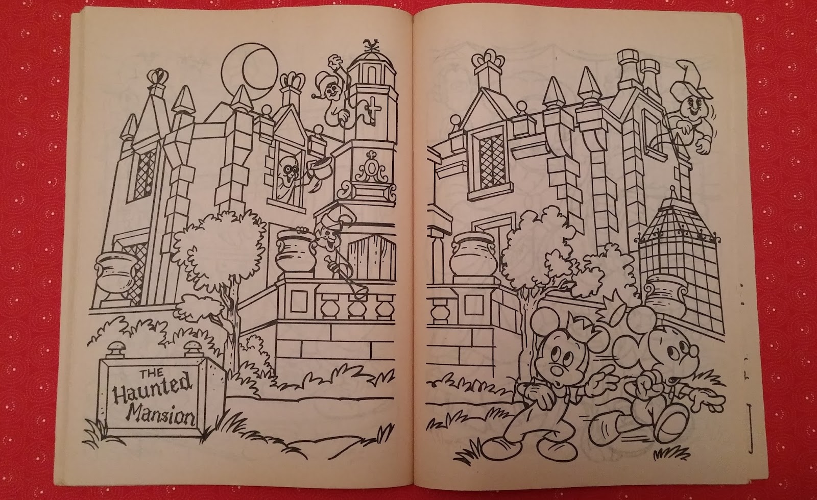The Haunted Mansion coloring pages Walt Disney World A Coloring Book 1983