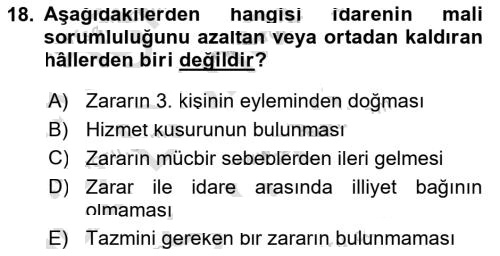 aöf idare hukukuna giriş dersi final dönem sonu 2019 2020 yılı 18.soru