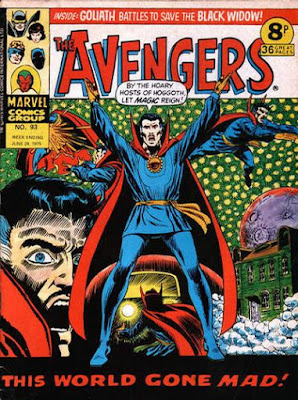 Marvel UK, The Avengers #93,  Dr Strange