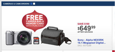 sony nex-5r black friday deal