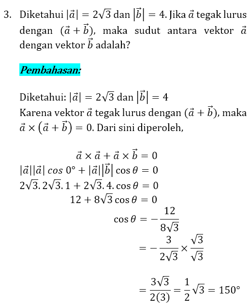 Soal dan Pembahasan Vektor 3