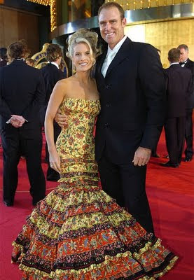 Matthew Hayden and his wife