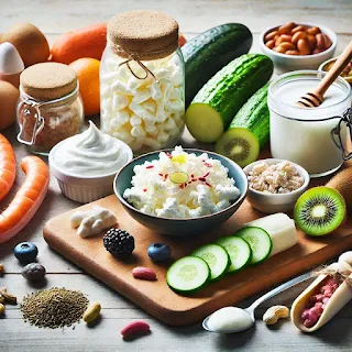 Egészséges bélflóra: probiotikumok és fermentált ételek előnyei."-"Healthy gut flora: benefits of probiotics and fermented foods."