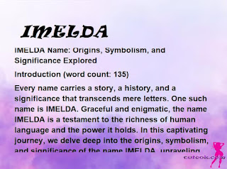 meaning of the name "IMELDA"