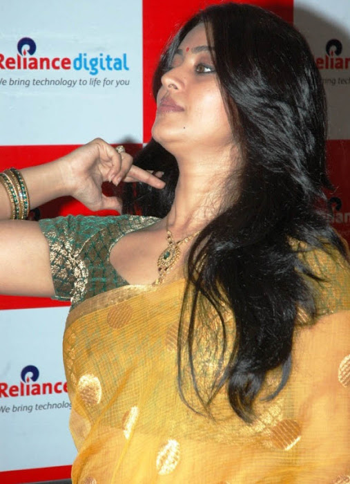 sneha in yellow saree from india actress pics