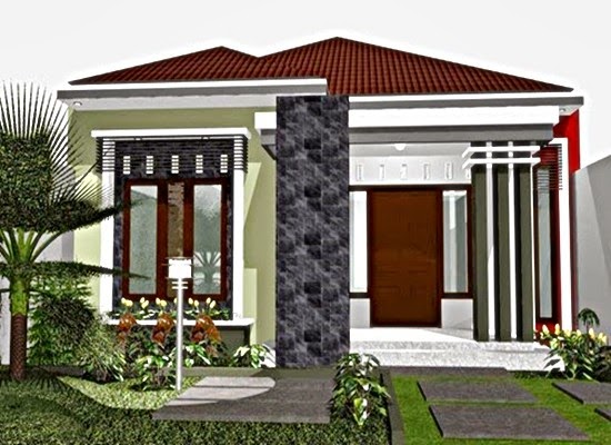 Contoh Gambar Rumah  Minimalis  Modern 1  Lantai  Tampak  Depan  