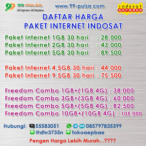 Paket Internet indosat Murah