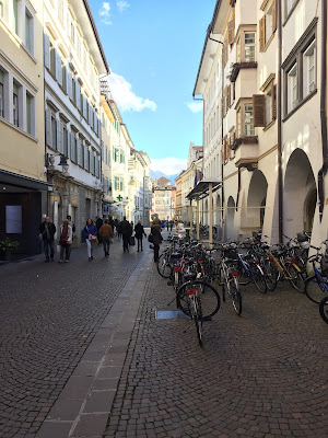 Enchanting street of Bolzano.