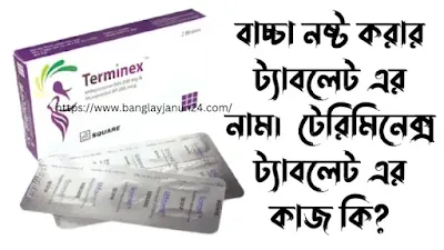 বাচ্চা নষ্ট করার ট্যাবলেট এর নাম।টেরিমিনেক্স ট্যাবলেট এর কাজ কি?